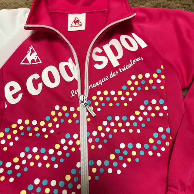 le coq sportif(ルコックスポルティフ)のルコック　ジャージ上下　女の子　110 キッズ/ベビー/マタニティのキッズ服女の子用(90cm~)(その他)の商品写真