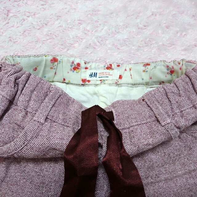 H&M(エイチアンドエム)の【USED】H&M 100サイズジョガーパンツ キッズ/ベビー/マタニティのキッズ服女の子用(90cm~)(パンツ/スパッツ)の商品写真