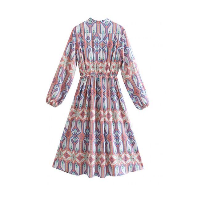 Zara 春先行 33 Vintage レトロ 柄 ワンピースの通販 By 正規 海外select Shop Duality ザラならラクマ