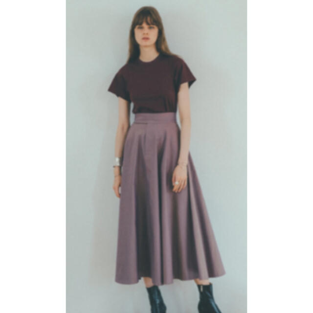 CLANE CHAMBRAY CIRCULAR SKIRT