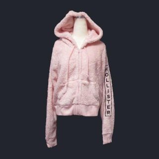 ホリスター(Hollister)の★新品★ホリスター★シェルパフルジップパーカー (Pink/M)(パーカー)