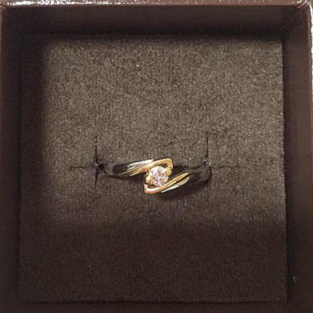 プラチナK18ダイヤモンドリング レディースのアクセサリー(リング(指輪))の商品写真