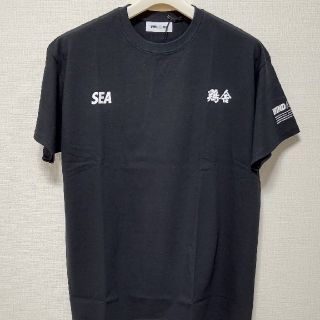 シー(SEA)の【新品未使用】WIND AND SEA × 鶏舎 Tシャツ黒L サイズ(Tシャツ/カットソー(半袖/袖なし))