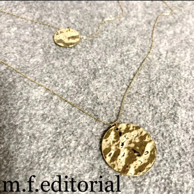 m.f.editorial(エムエフエディトリアル)のm.f.editorial WEB限定販売 2連プレートネックレス ゴールド レディースのアクセサリー(ネックレス)の商品写真