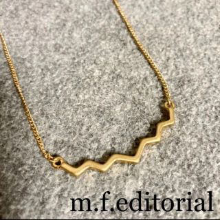 エムエフエディトリアル(m.f.editorial)のm.f.editorial WEB限定販売 ギザギザショートネックレス ゴールド(ネックレス)