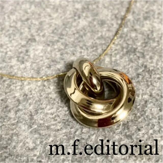 エムエフエディトリアル(m.f.editorial)のm.f.editorial WEB限定販売 パズルリングペンダント ゴールド(ネックレス)