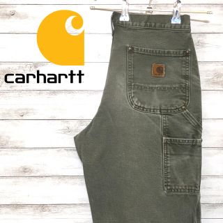 カーハート(carhartt)の激レア カーハート ペインターパンツ ダブルニー ダック地 アースカラー(ペインターパンツ)