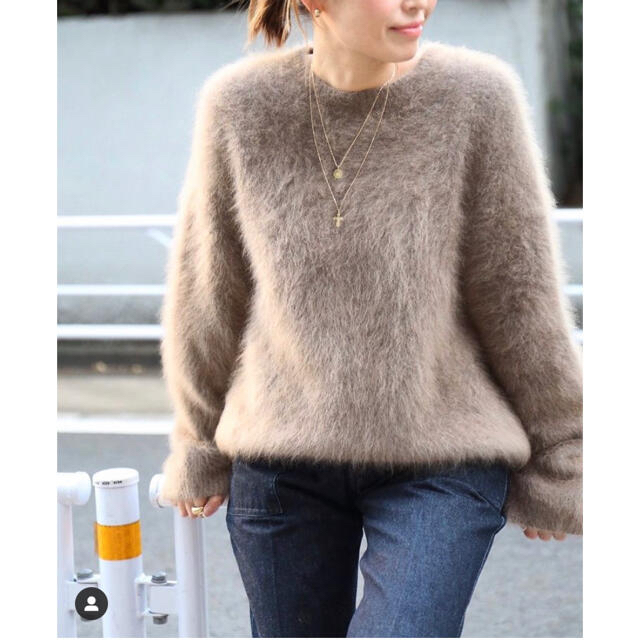 今季完売品Deuxieme Classe Fluffy Sweater ベージュ