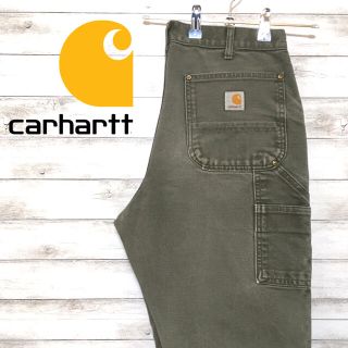 カーハート(carhartt)の激レア アメリカ製 カーハート ペインターパンツ ダブルニー アースカラー(ペインターパンツ)