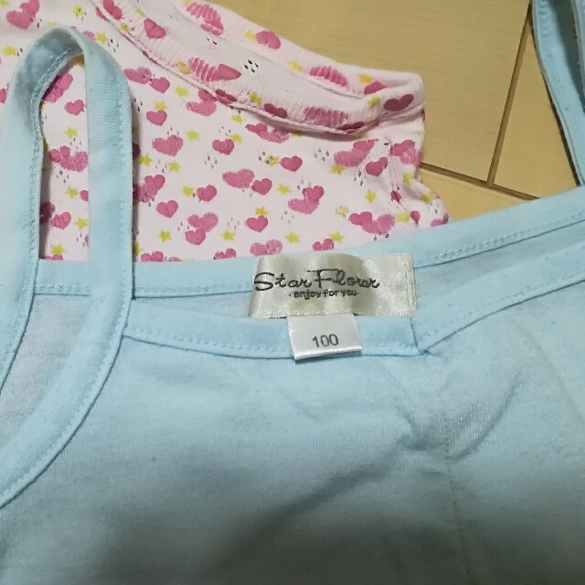 キャミソール　肌着　まとめ売り　女の子　90 100 キッズ/ベビー/マタニティのキッズ服女の子用(90cm~)(下着)の商品写真