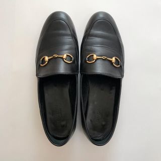 グッチ(Gucci)のGUCCI レザー ホースビット ローファー(ローファー/革靴)