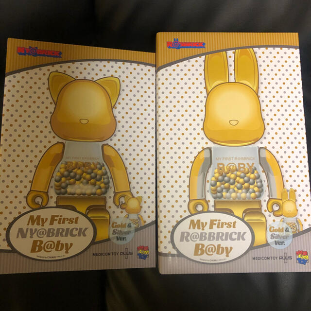 MEDICOM TOY(メディコムトイ)のMY FIRST NY@BRICK B@BY 100％ & 400% GOLD エンタメ/ホビーのフィギュア(その他)の商品写真