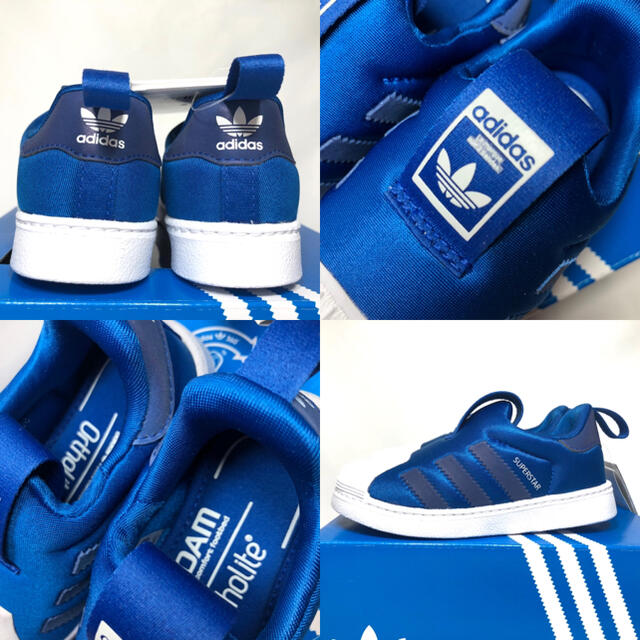 Adidas 新品 アディダス スーパースター キッズスニーカー ブルー 14 0の通販 By Nao S Shop アディダスならラクマ