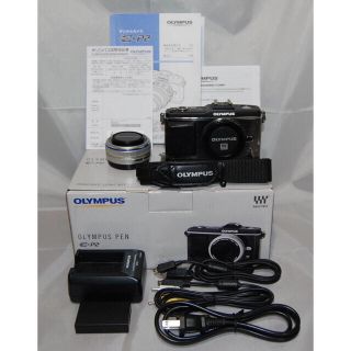 OLYMPUS - OLYMPUS PEN E-P2 パンケーキキット ブラック [中古品]の ...