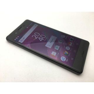 ソニー(SONY)のSIMフリーXperia X Performance SOV33黒 中古427(スマートフォン本体)