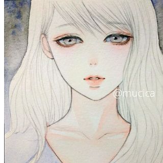 手描きイラスト「 Daydream 」オリジナル　水彩画(絵画/タペストリー)