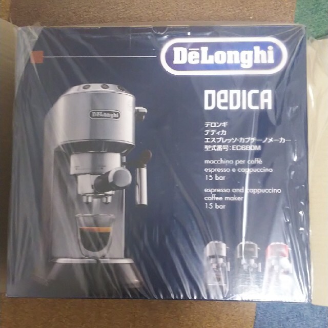 DeLonghi(デロンギ)の【新品･未開封】デロンギ デディカ　エスプレッソ・カプチーノメーカー スマホ/家電/カメラの調理家電(エスプレッソマシン)の商品写真