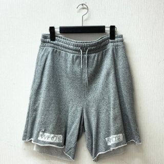 オフホワイト(OFF-WHITE)の【L】OFF WHITE 1stコレクション スウェットショーツ H.Grey(ショートパンツ)