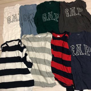 ギャップ(GAP)の※美品　GAP ワッフルクルーネックT Ｍサイズ（大きめ）８着まとめ売り！(Tシャツ/カットソー(七分/長袖))