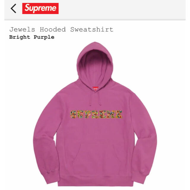 Supreme(シュプリーム)のsupreme Jewels Hooded Sweatshirt メンズのトップス(パーカー)の商品写真