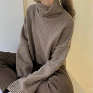 トゥデイフル(TODAYFUL)のAmiur side slit turtle neck knit(ニット/セーター)