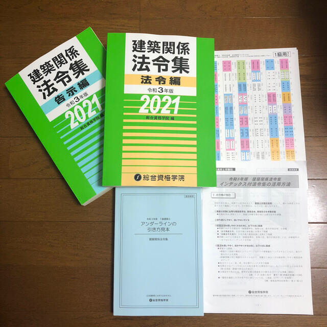 【最新】1級建築士学科　全教科教材セット＋法令集