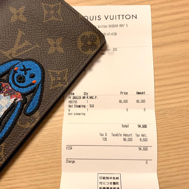 VUITTON ヴィトン　ポルトフォイユブラザNM M80158 ウサギ　長財布