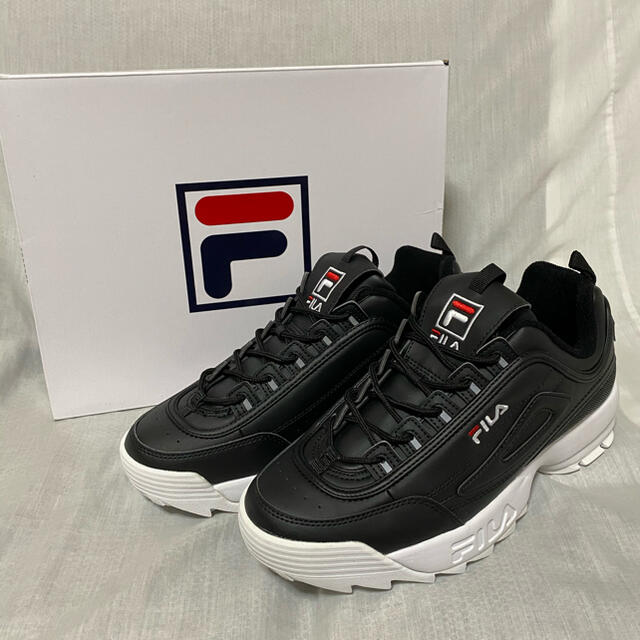 靴/シューズ新品 本物 正規品 フィラ FILA ディスラプター2 メンズ スニーカー 黒