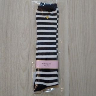 ケイトスペードニューヨーク(kate spade new york)の【ケイトスペード】ボーダー　ハイソックス　20〜22cm(靴下/タイツ)