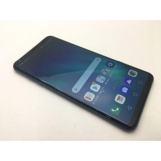 エルジーエレクトロニクス(LG Electronics)の【SIMフリー】【美品】au isai V30+ LGV35 ブルー 288(スマートフォン本体)