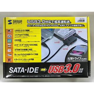 【超美品】サンワサプライIDE/SATA-USB3.0変換ケーブル(PC周辺機器)