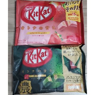 ネスレ(Nestle)のネスレ　キットカット　濃い抹茶 12枚&こだわりのストロベリー13枚　(菓子/デザート)