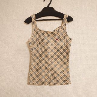 バーバリーブルーレーベル(BURBERRY BLUE LABEL)のBURBERRY チェックタンクトップ(タンクトップ)