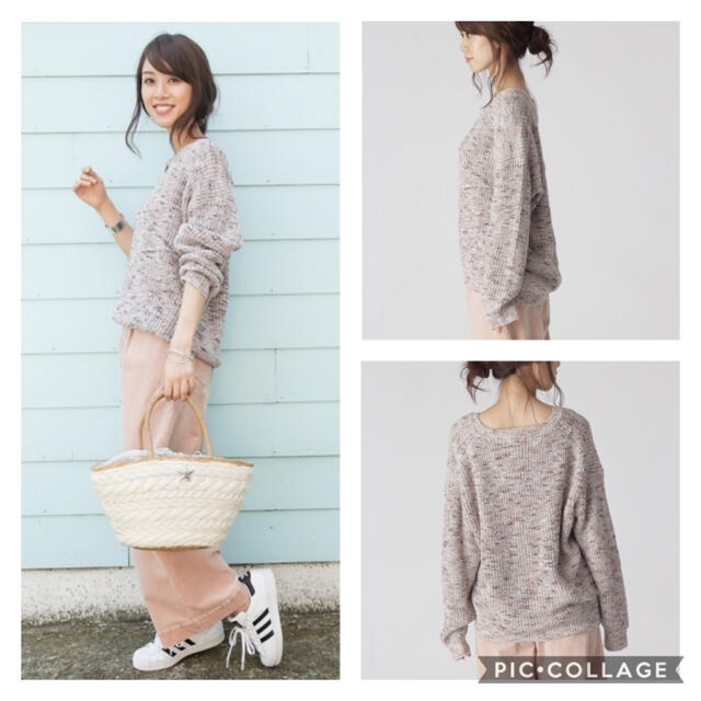 BAYFLOW(ベイフロー)のＢＡＹＦＲＯＷ カスリアゼニット プルオーバー 17AW ベイフロー レディースのトップス(ニット/セーター)の商品写真