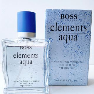 ヒューゴボス(HUGO BOSS)の激レア　廃盤品　ヒューゴ　ボス　エレメンツ　アクア　EDT 100ml  香水(香水(男性用))