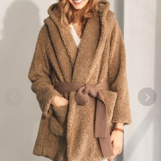 ALEXIA STAM Boa Fleece Hooded Gown