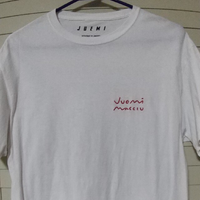 Juemi .macciu typo Tee white   レディースのトップス(Tシャツ(半袖/袖なし))の商品写真