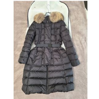 モンクレール(MONCLER)のMONCLER モンクレール KHLOE サイズ2 ブラック 国内正規品 美品(ダウンコート)