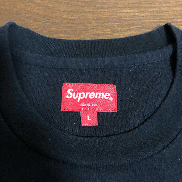 Supreme(シュプリーム)のSupreme ポケT L/S シュプリーム ロンT  L  18aw ブラック メンズのトップス(Tシャツ/カットソー(七分/長袖))の商品写真