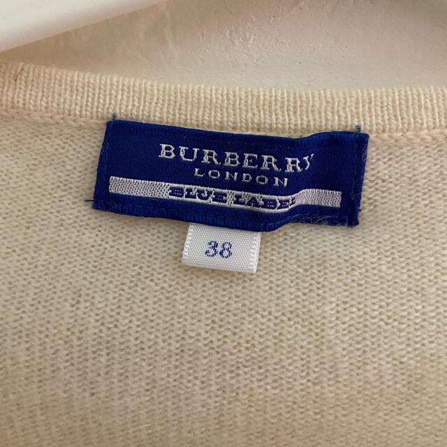 BURBERRY BLUE LABEL(バーバリーブルーレーベル)のBurberry バーバリー ブルーレーベル 三陽商会 カーディガン カシミヤ混 レディースのトップス(カーディガン)の商品写真