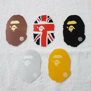 アベイシングエイプ(A BATHING APE)のBAPE ⭐️ APE HEADステッカー ５枚set(その他)