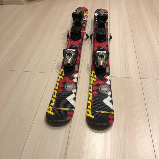 SALOMON 99cm ショートスキー／スノーブレード（黒ベルト）