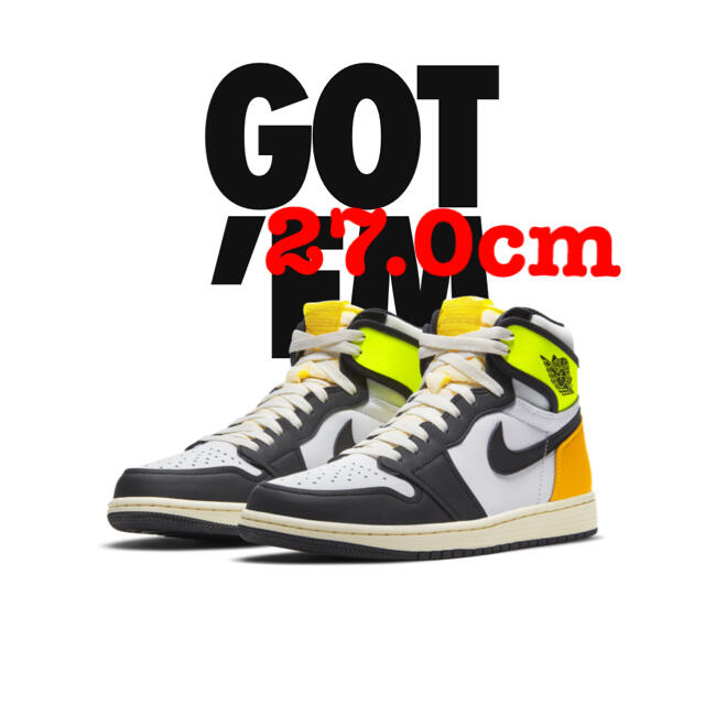 NIKE(ナイキ)のNIKE AIR JORDAN 1 VOLT GOLD US9 27.0cm  メンズの靴/シューズ(スニーカー)の商品写真