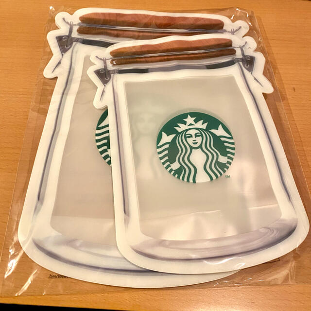 Starbucks Coffee(スターバックスコーヒー)の★STARBUCKS★スターバックス★ジッパーバッグ6枚セット インテリア/住まい/日用品のキッチン/食器(収納/キッチン雑貨)の商品写真