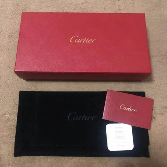 Cartier(カルティエ)のカルティエ Cartier 長財布 箱のみ 空箱 ボックス プレゼント レディースのバッグ(ショップ袋)の商品写真