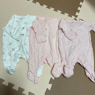 ネクスト(NEXT)のnext  baby 女の子用ロンパース　３枚セット(ロンパース)