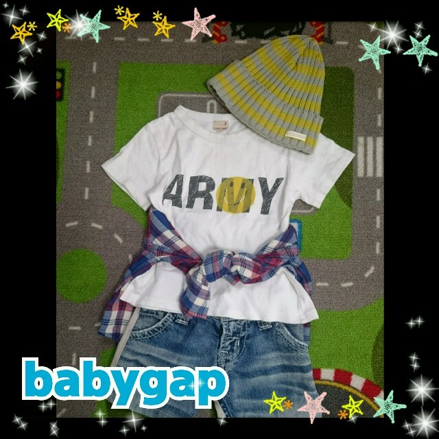babyGAP(ベビーギャップ)のおとり置き！babygap♡コットンシャツ キッズ/ベビー/マタニティのキッズ服男の子用(90cm~)(ブラウス)の商品写真