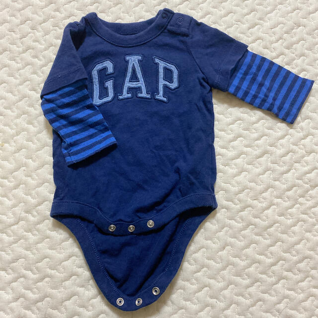 babyGAP(ベビーギャップ)のbabyGAP 長袖ロンパース　50センチ60センチ キッズ/ベビー/マタニティのベビー服(~85cm)(ロンパース)の商品写真