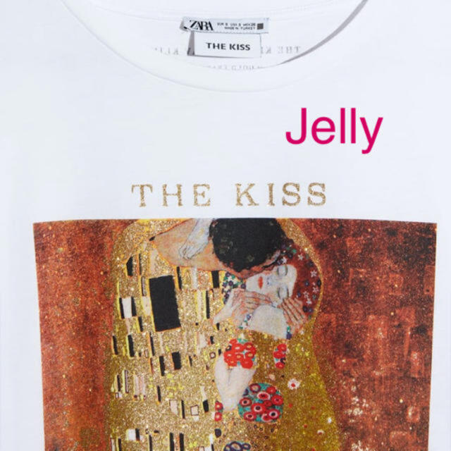 ZARA(ザラ)の【タグ付き新品】ザラ クリムト KLIMT Tシャツ 接吻 KISS レディースのトップス(Tシャツ(半袖/袖なし))の商品写真