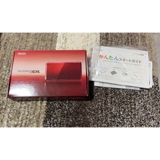 ニンテンドー3DS(ニンテンドー3DS)の任天堂3DS メタリックレッド　美品(家庭用ゲーム機本体)